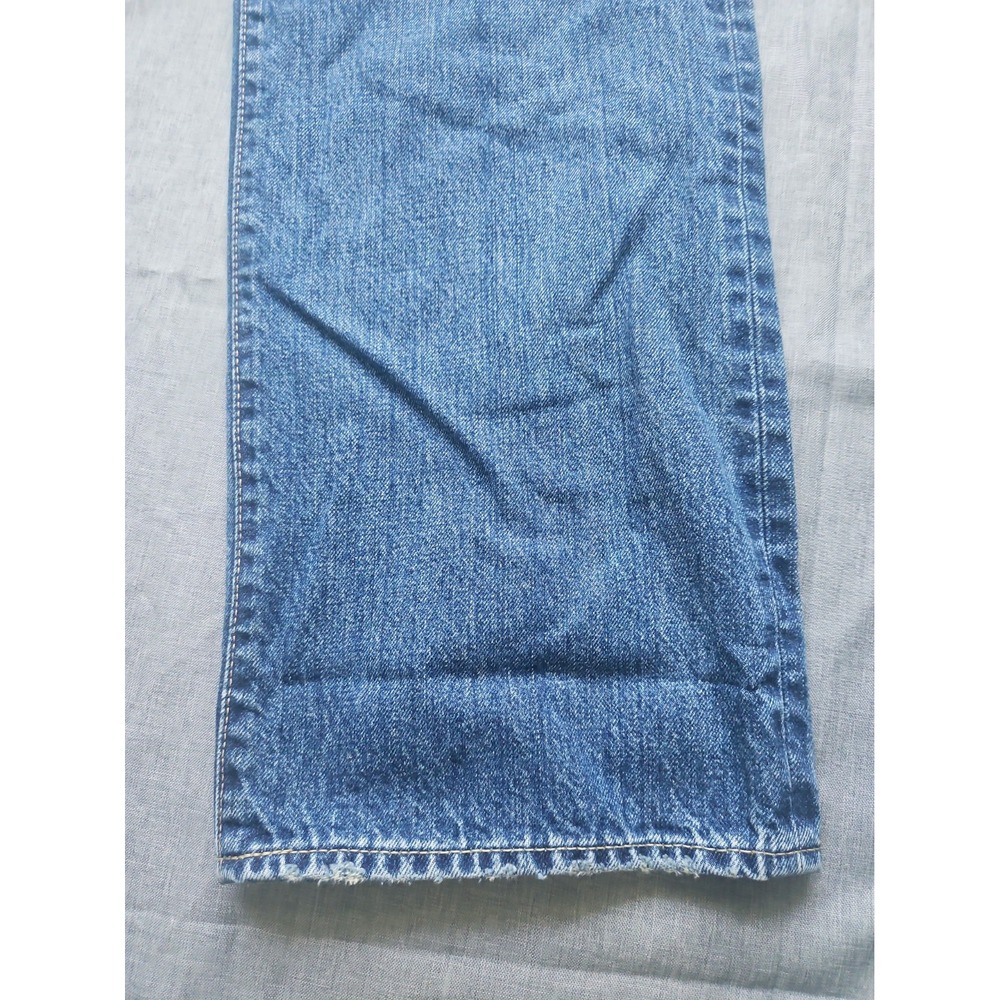 Moussy Vintage Straight Leg Howa Jeans in Blue Women 31 Made Japan $370 - Picture 7 of 16